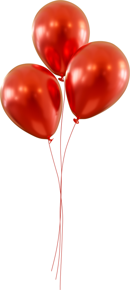 Floating Red Balloons